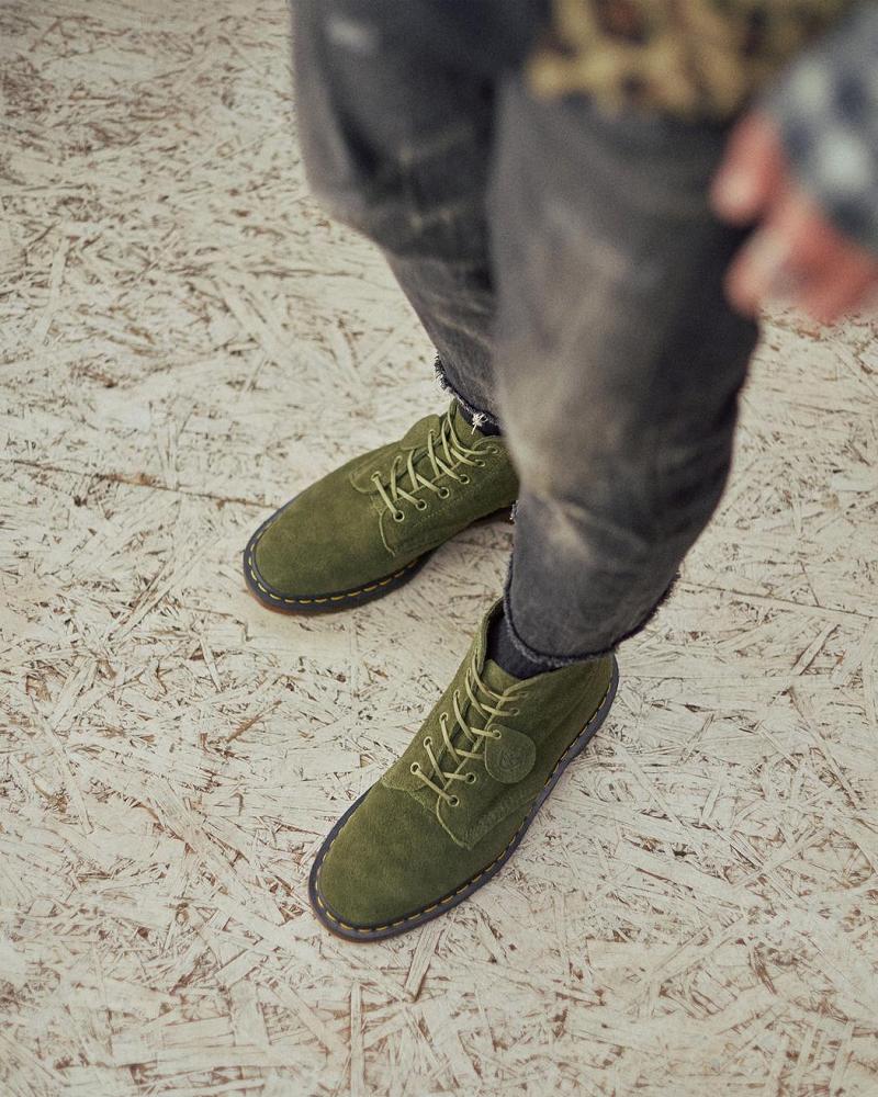 Green Men's Dr Martens 101 Made in England Suede Ankle Boots | CA 408XYU